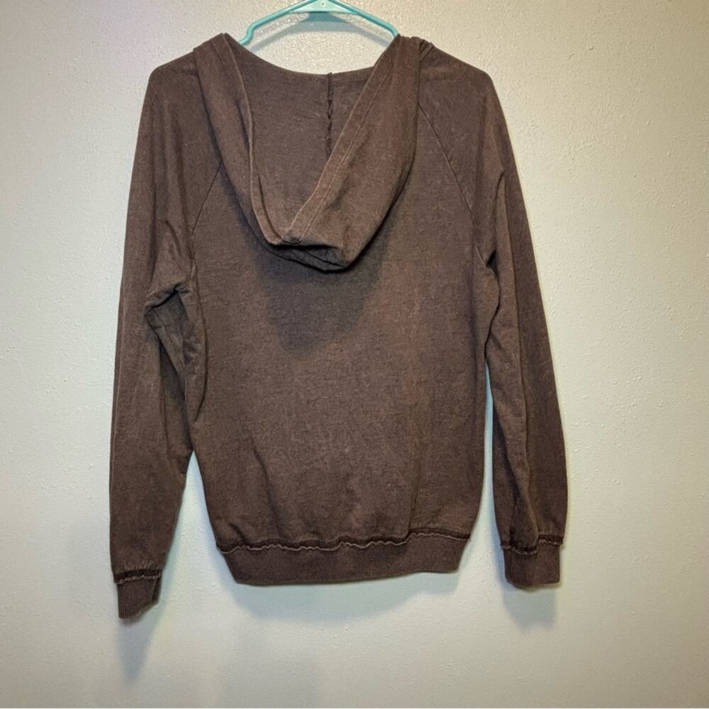 Project Social T Lace-Up Distressed Hoodie Sweatshirt | Size XS - Picture 7 of 7